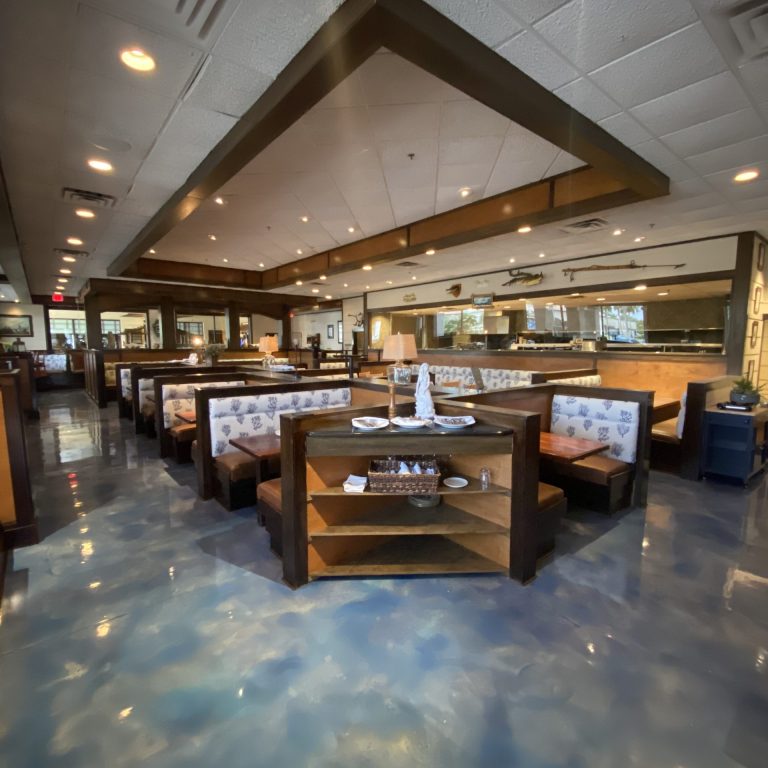 commercial establishment with epoxy flooring